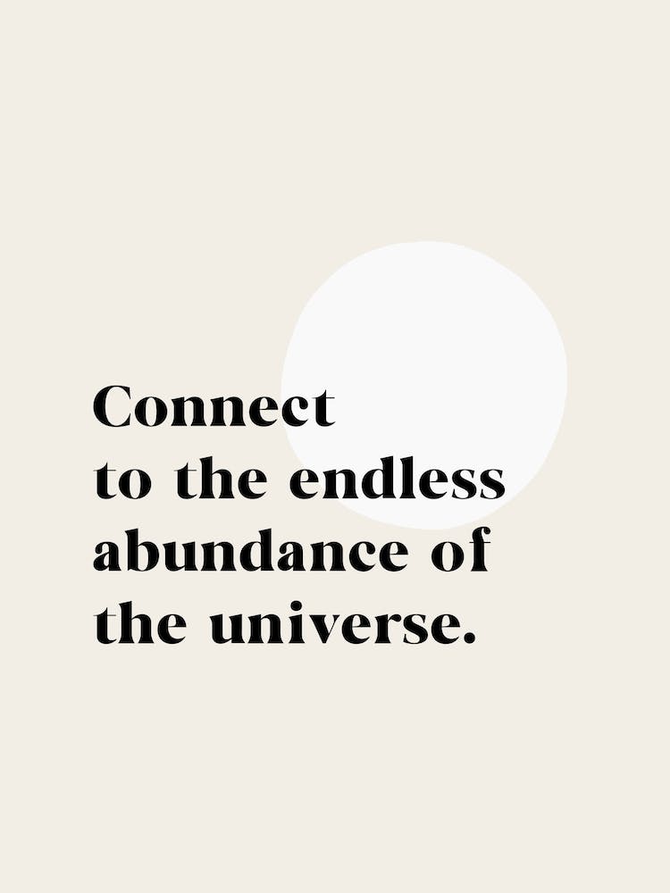Connect To Abundance Black