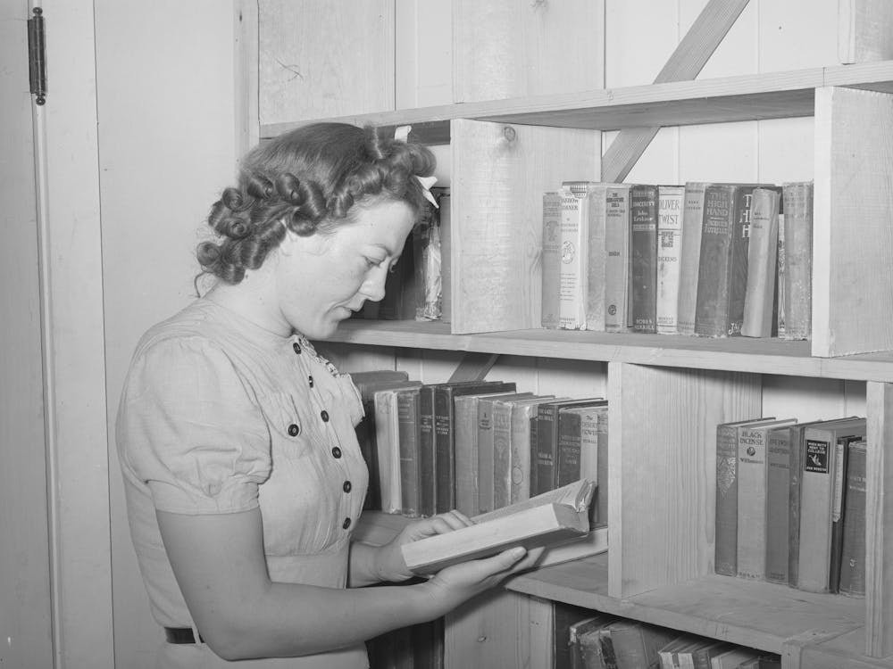 Librarian Of The Small Lending Library At The Casa Grande Valley Farms, Pinal County, Arizona By Russell Lee