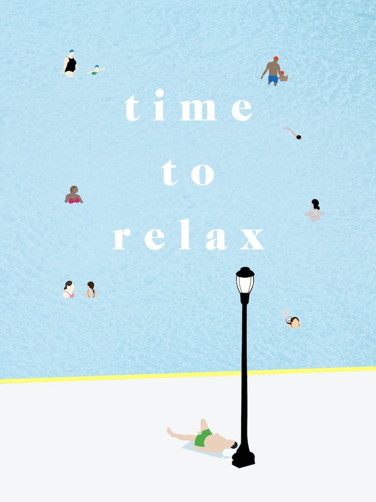 TIME TO RELAX -  minimal illustration
