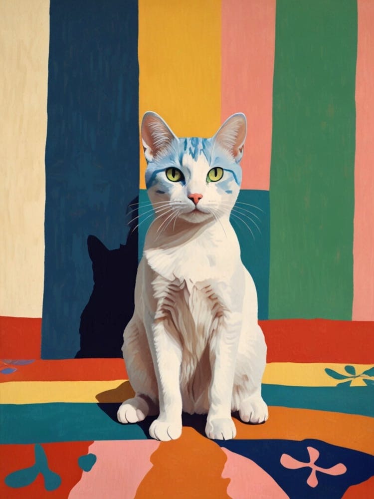 Cat On A Rug 1