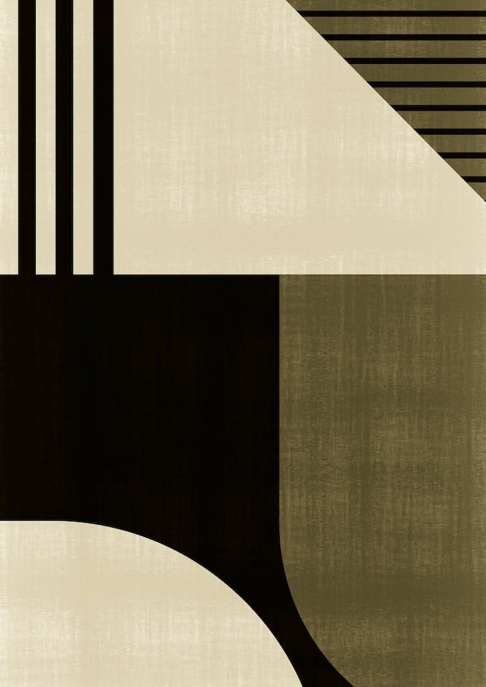 Modern Abstract Brown And Black A