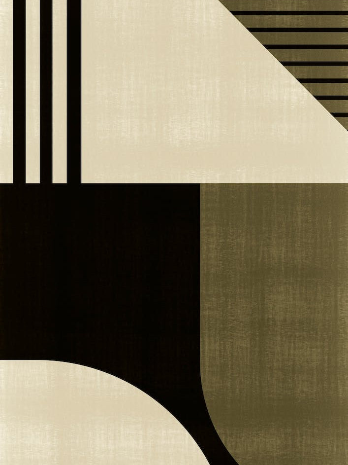 Modern Abstract Brown And Black A