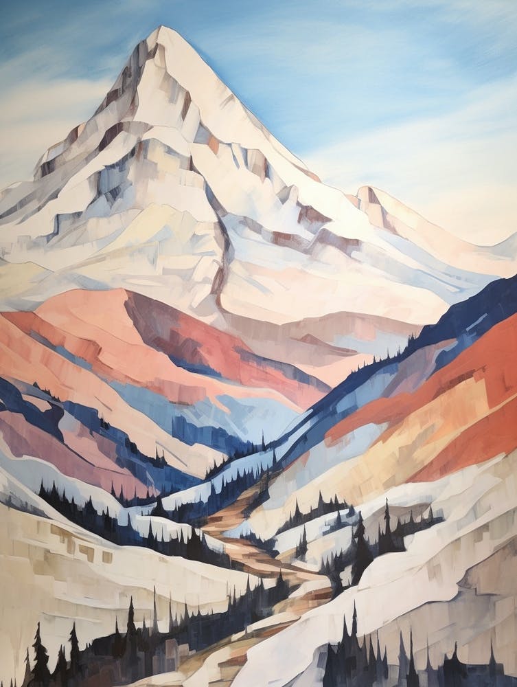 Mount Logan Canada 2 Mountain Painting