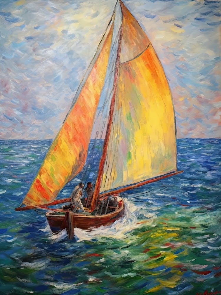 Sailing In The Style Of Monet 4