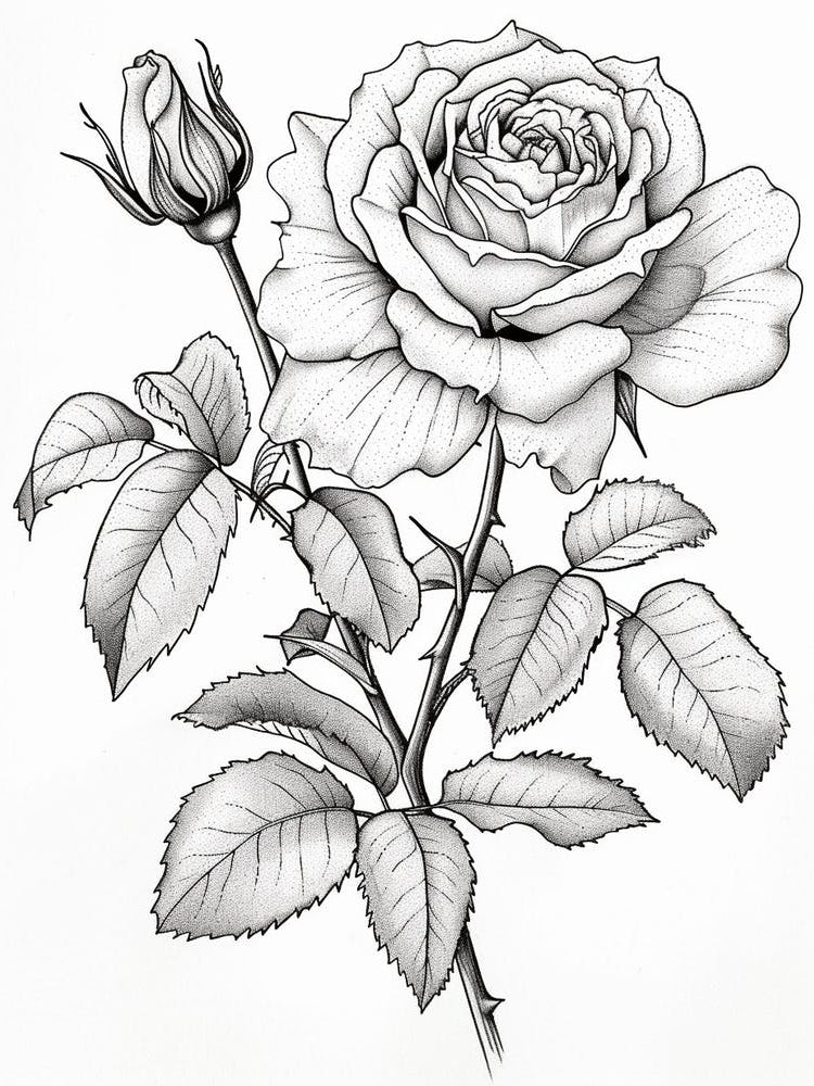 Roses Sketch 20
