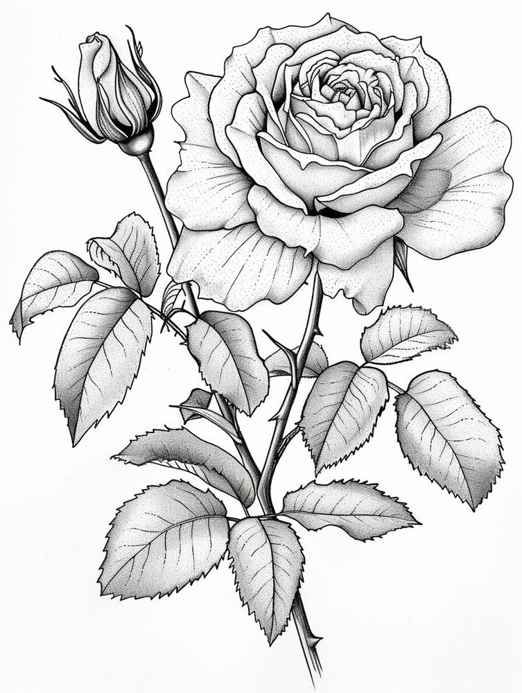 Roses Sketch 20