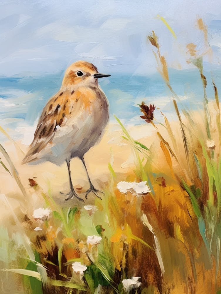 Bird Painting Dunlin 4