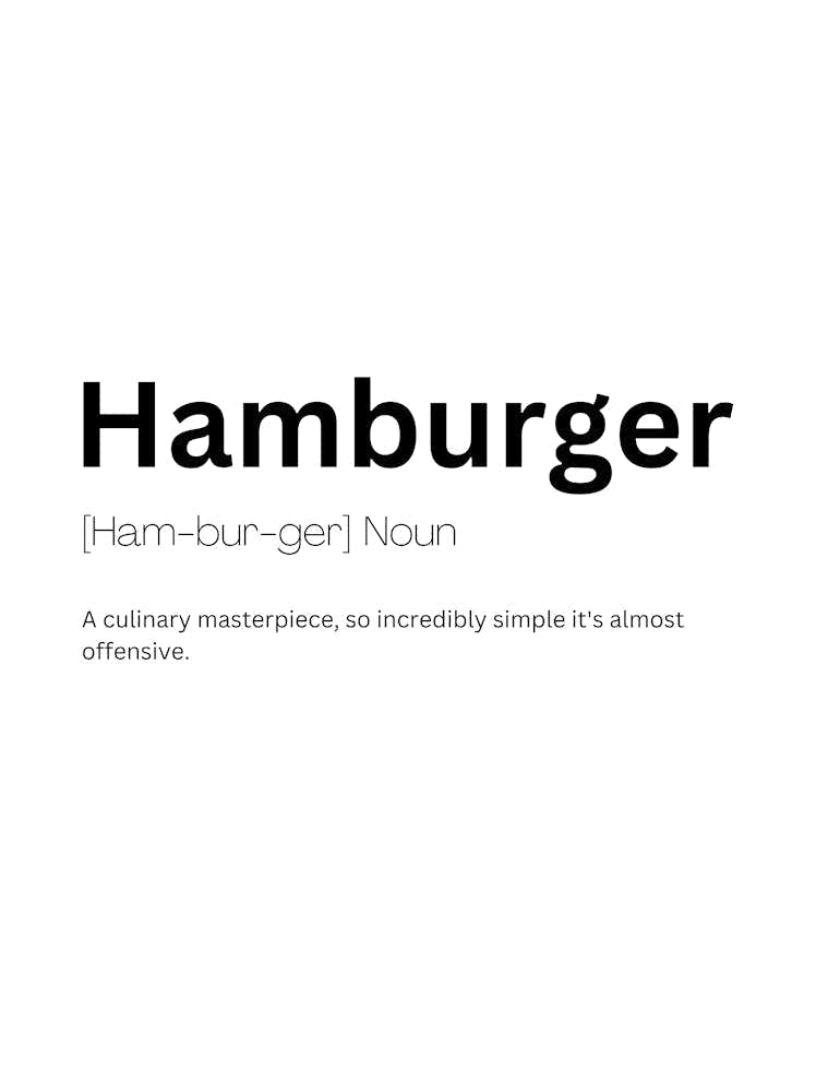 Hamburger Definition Meaning