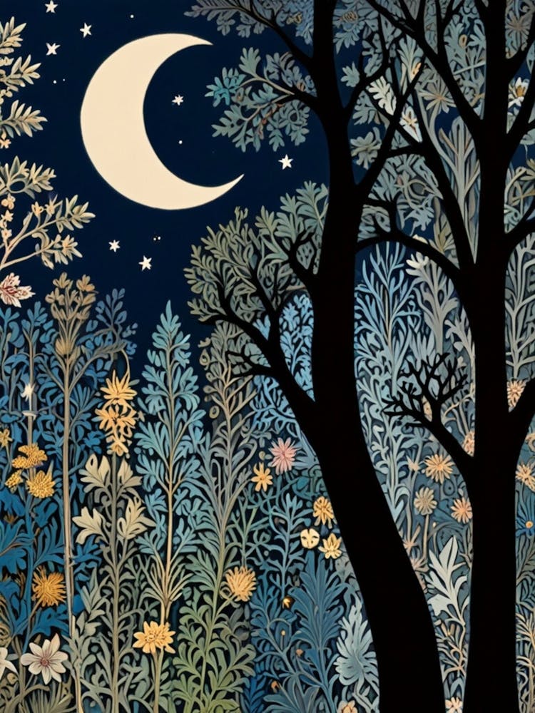 William Morris Night In The Forest 33