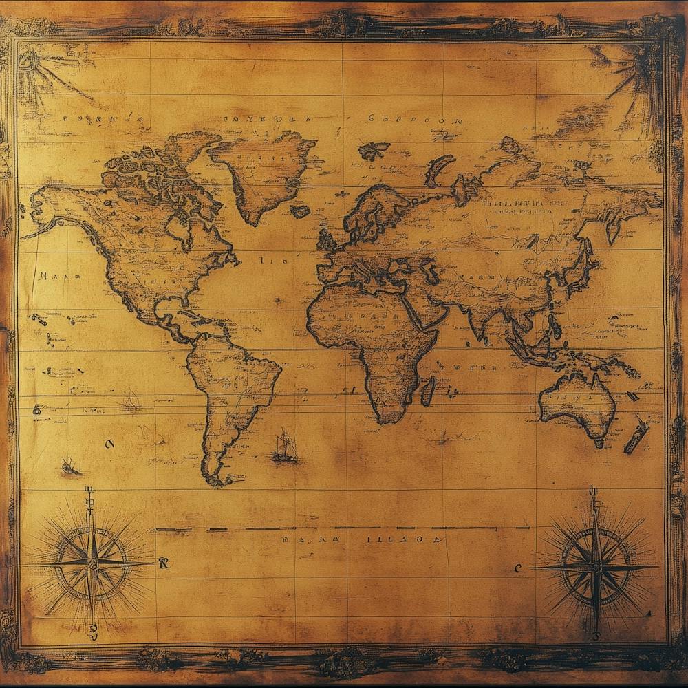 World Map Art 12