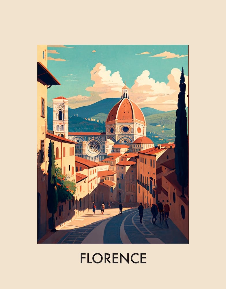 Florence 1 Vintage Travel Poster