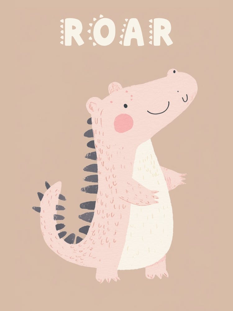 Roar Dinosaur Print