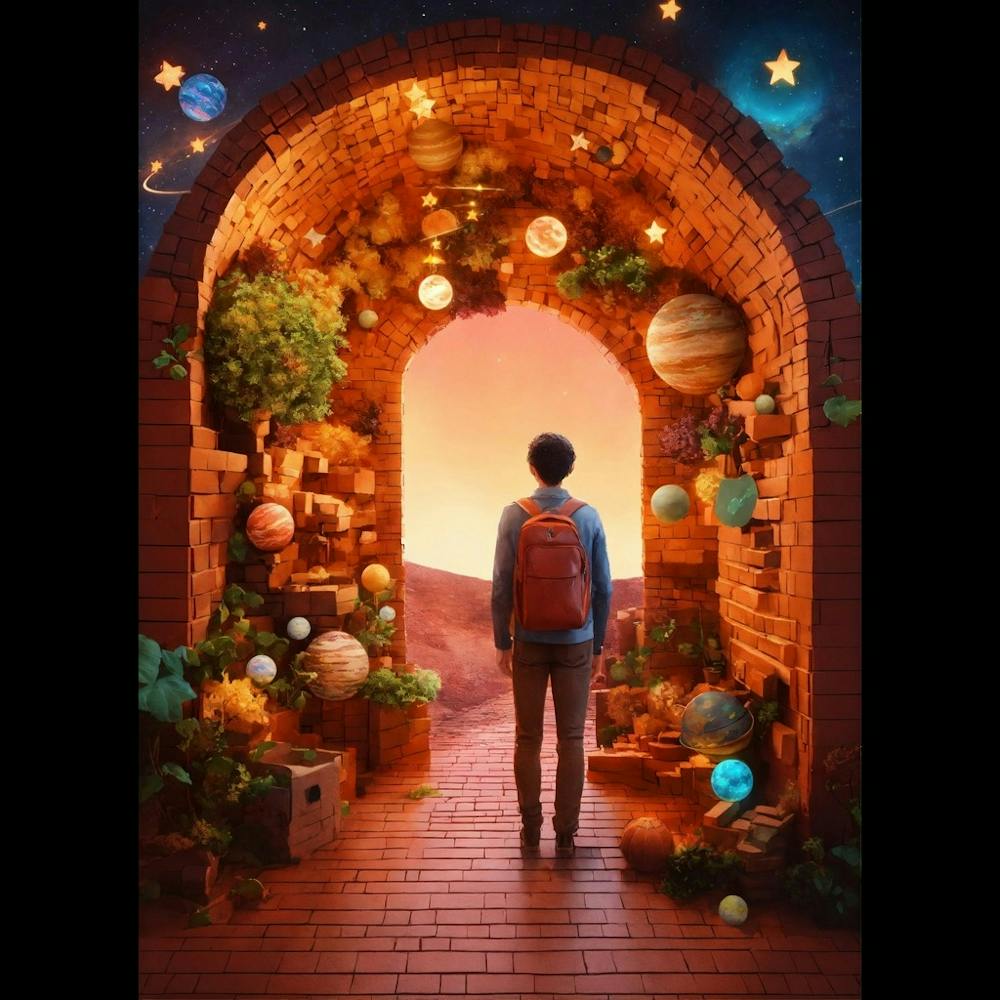 Man Standing In An Archway