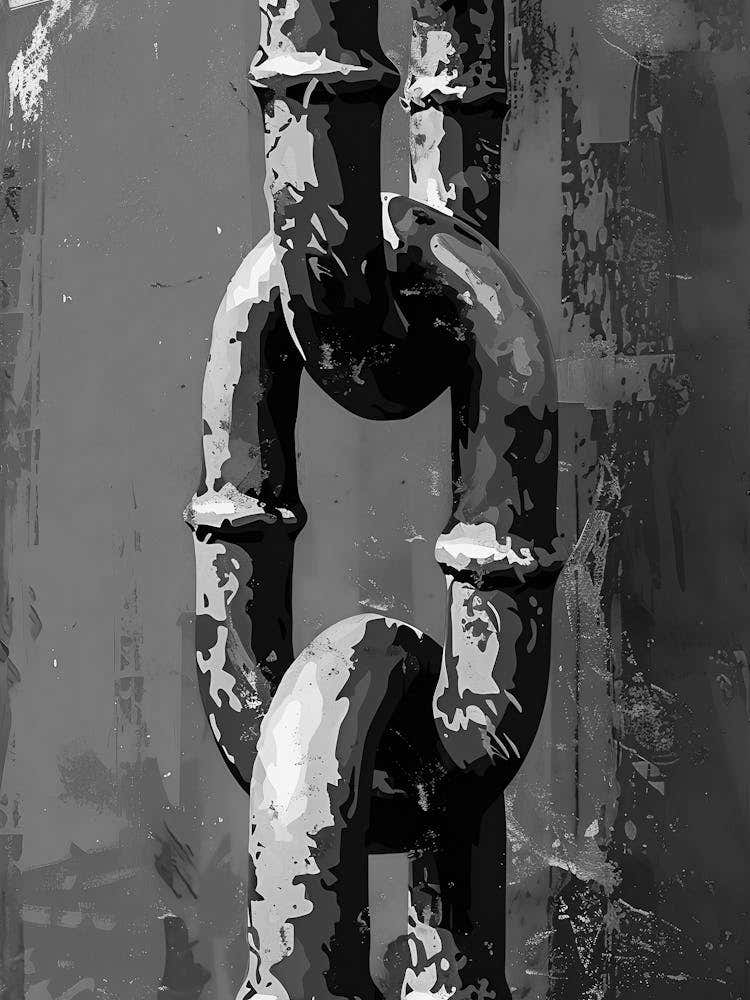 Black And White Of A Chain