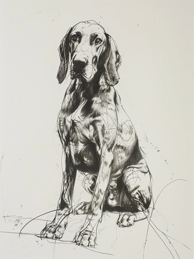 Black And Tan Line Sketch 3