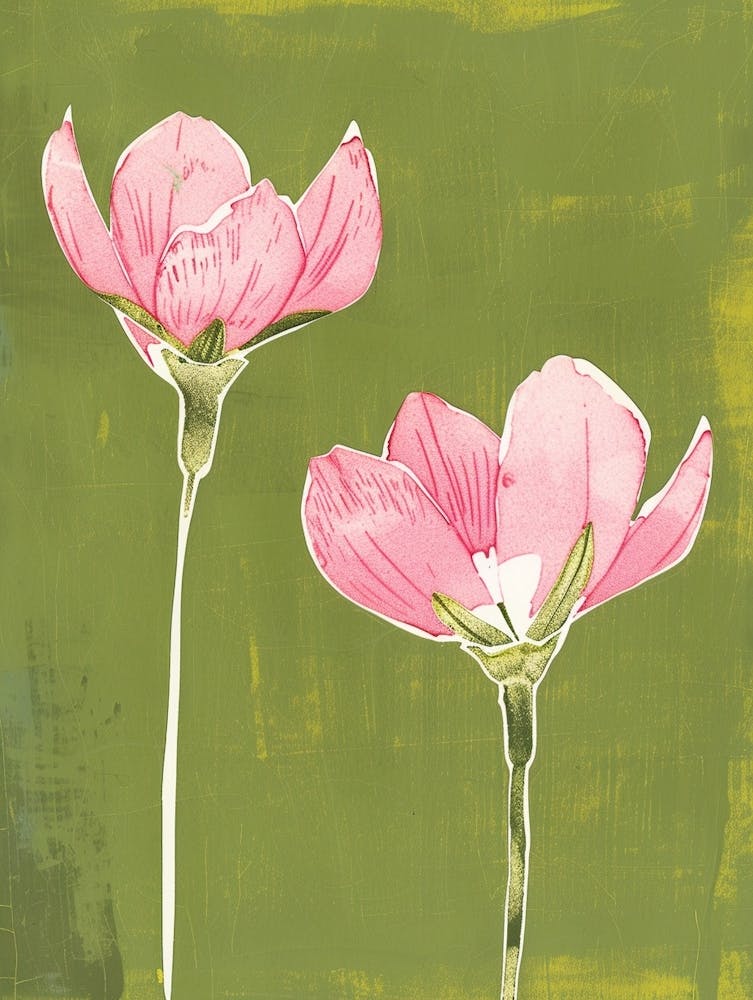 Pink & Green Cyclamen 2