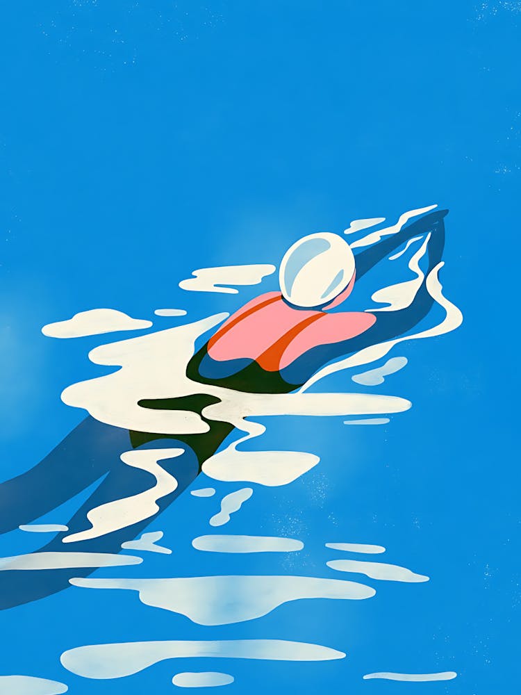 Swimmer In The Water