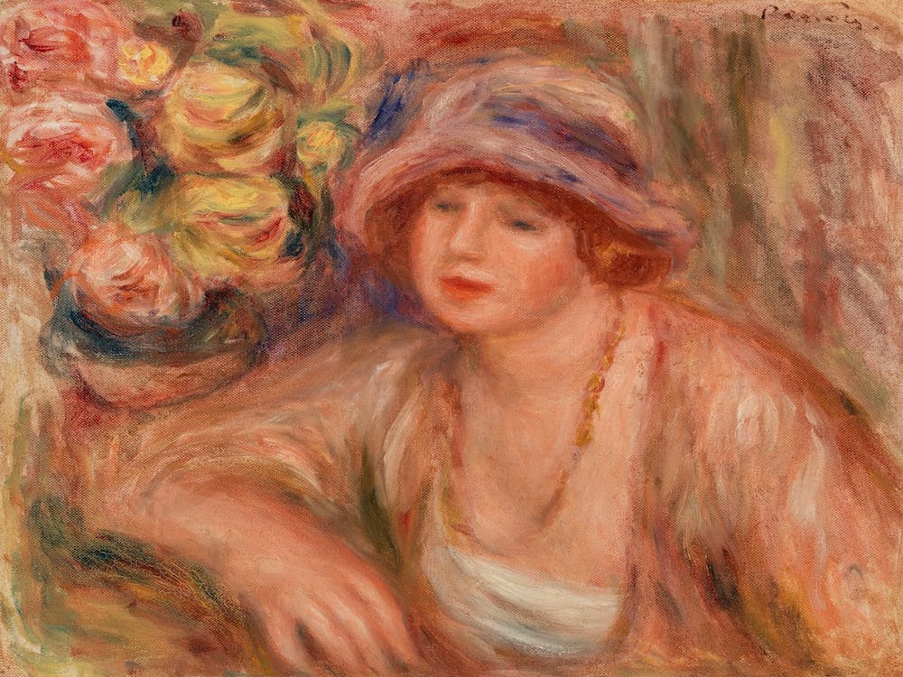 Femme Appuyée (1918), Pierre Auguste Renoir