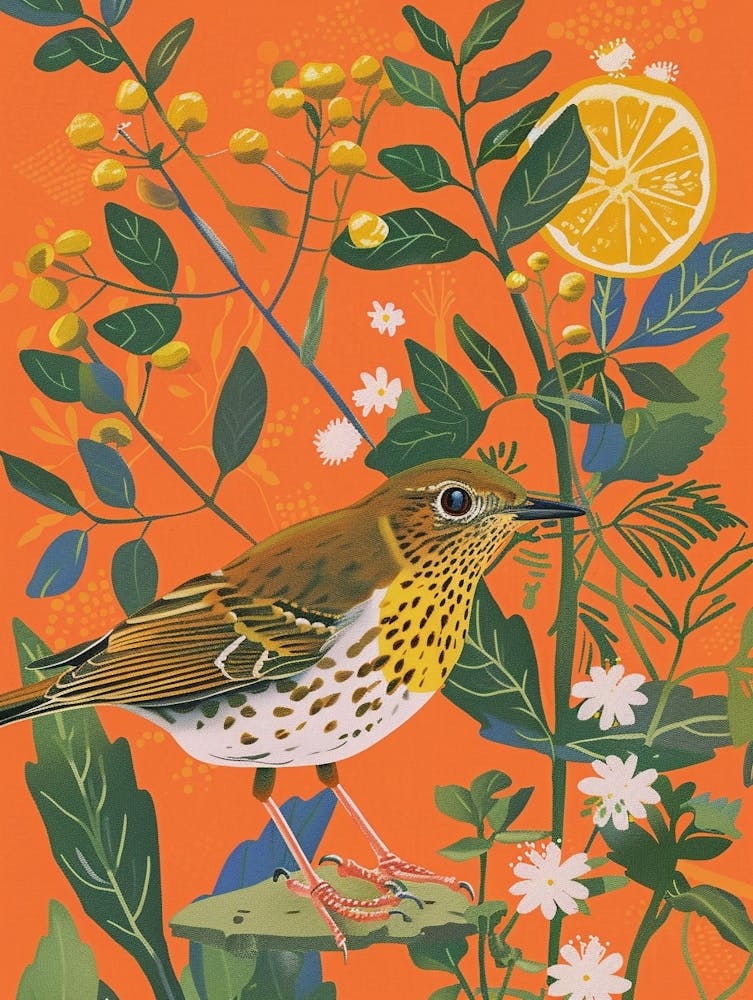 Spring Birds Hermit Thrush 3