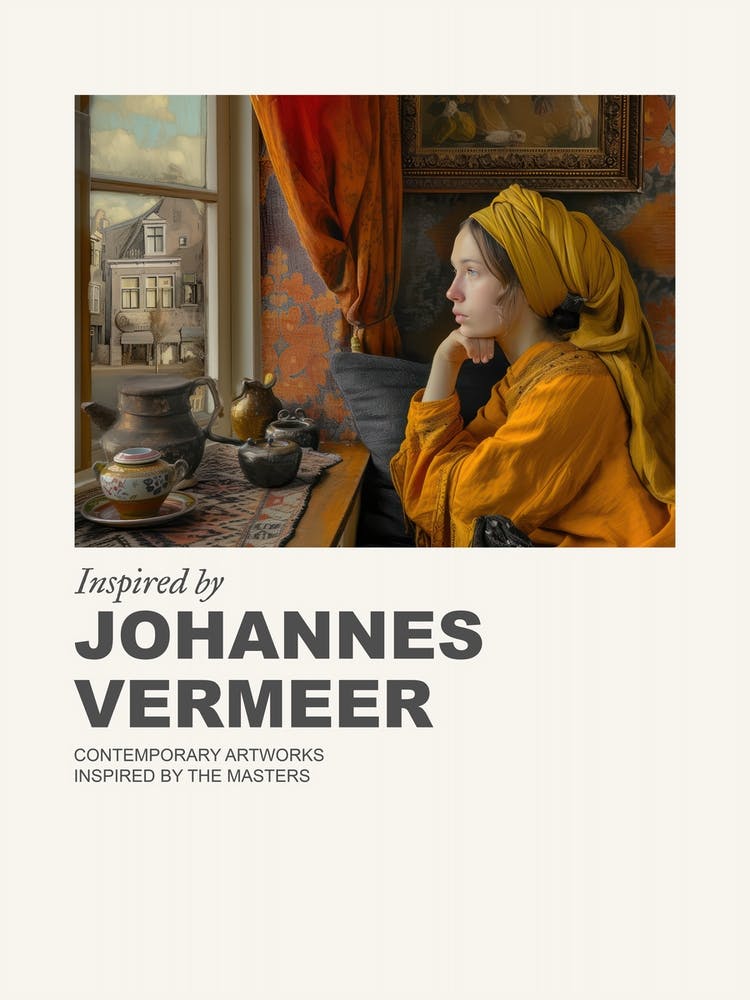Museum Poster Inspired By Johannes Vermeer 3