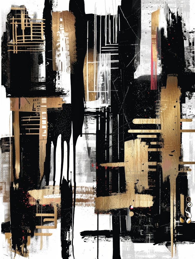 Abstract City Canvas Print 1