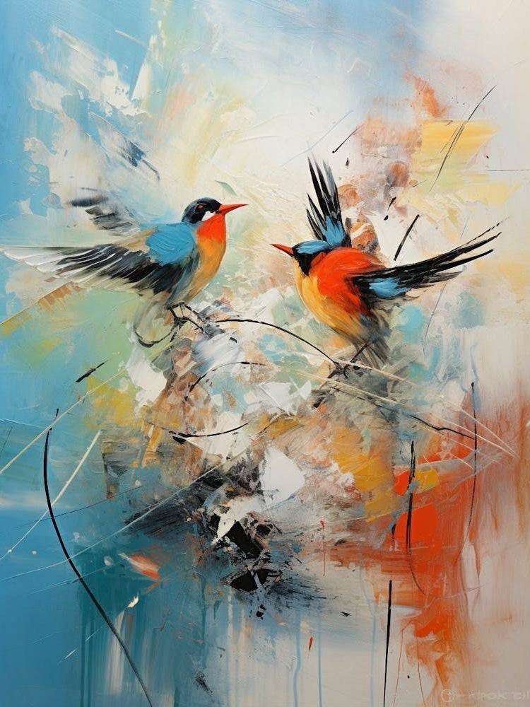 Bird Abstract Expression 1