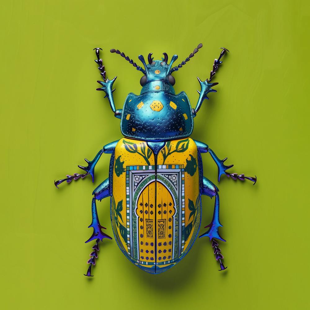 Tiny Totems Sapphire Saffron