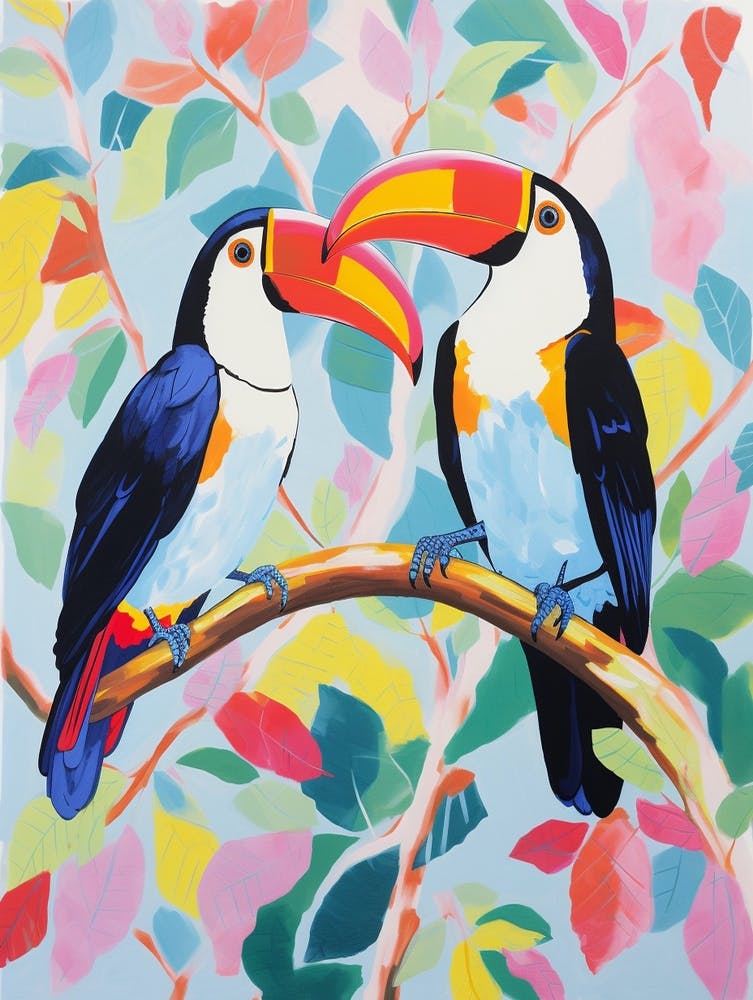 Colourful Bird Painting Toucan 6