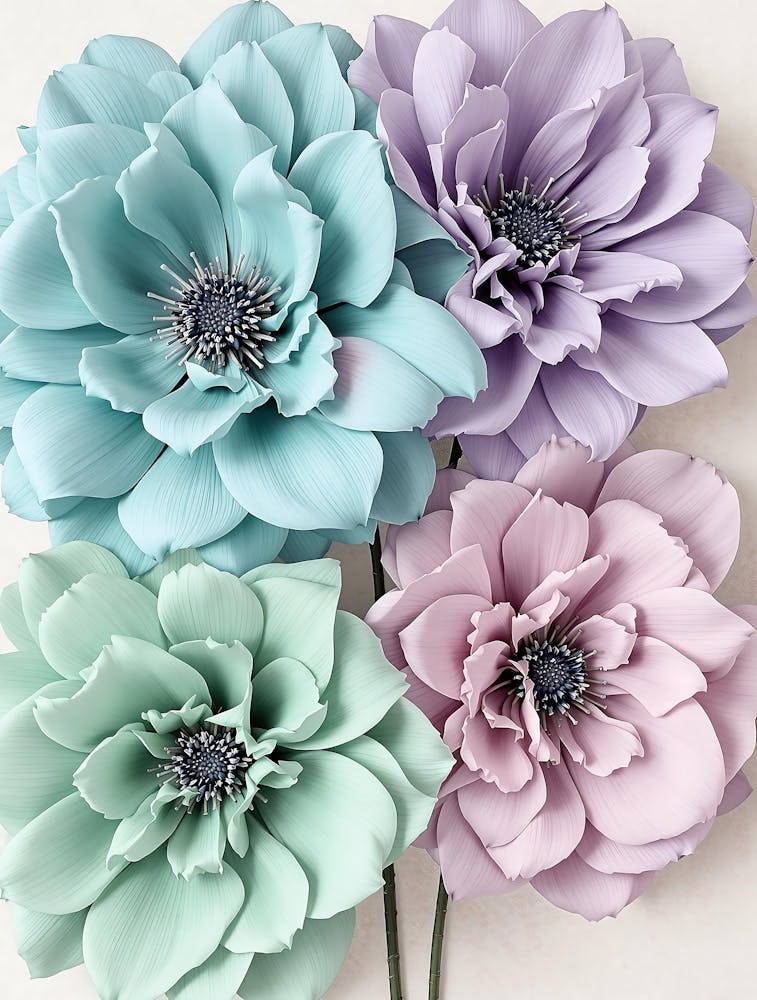 Airy Botanical Blooms with Minimalist Charm