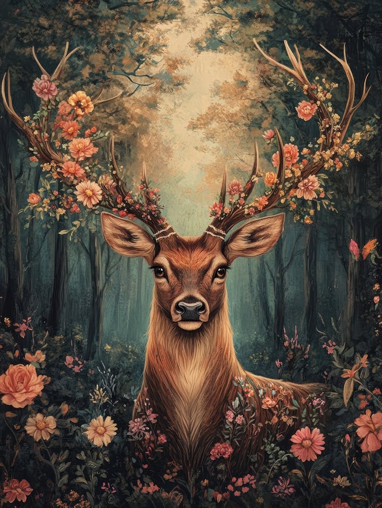Deer In The Forest 3