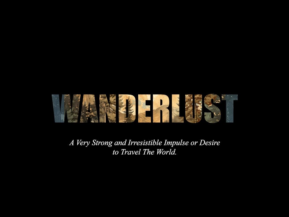 Wanderlust Poster Retro Wooded Pines 7