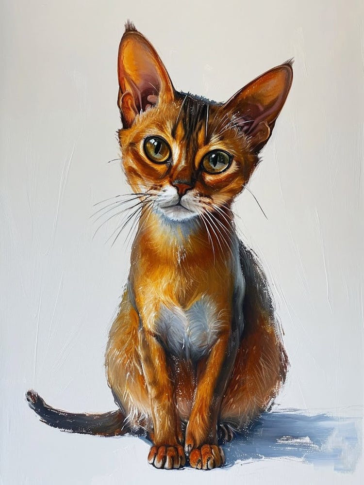Abyssinian Cat Painting 4