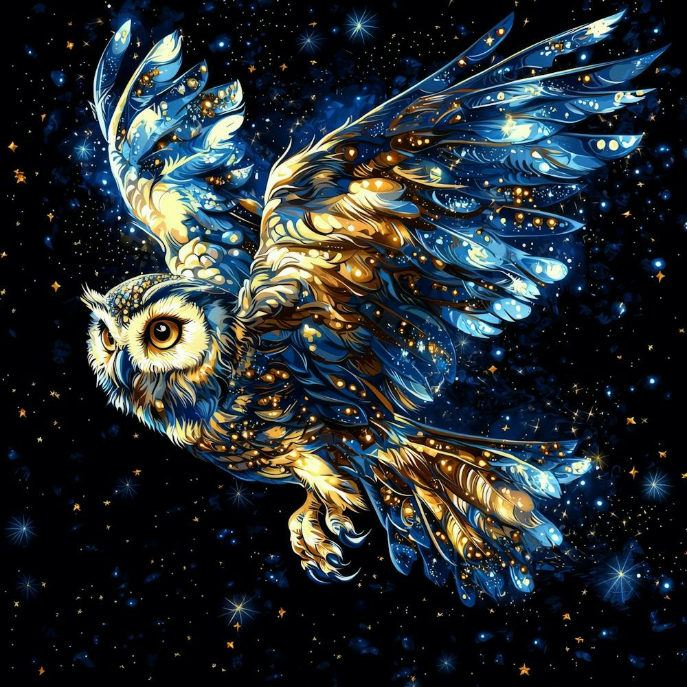 Owl In The Sky 1