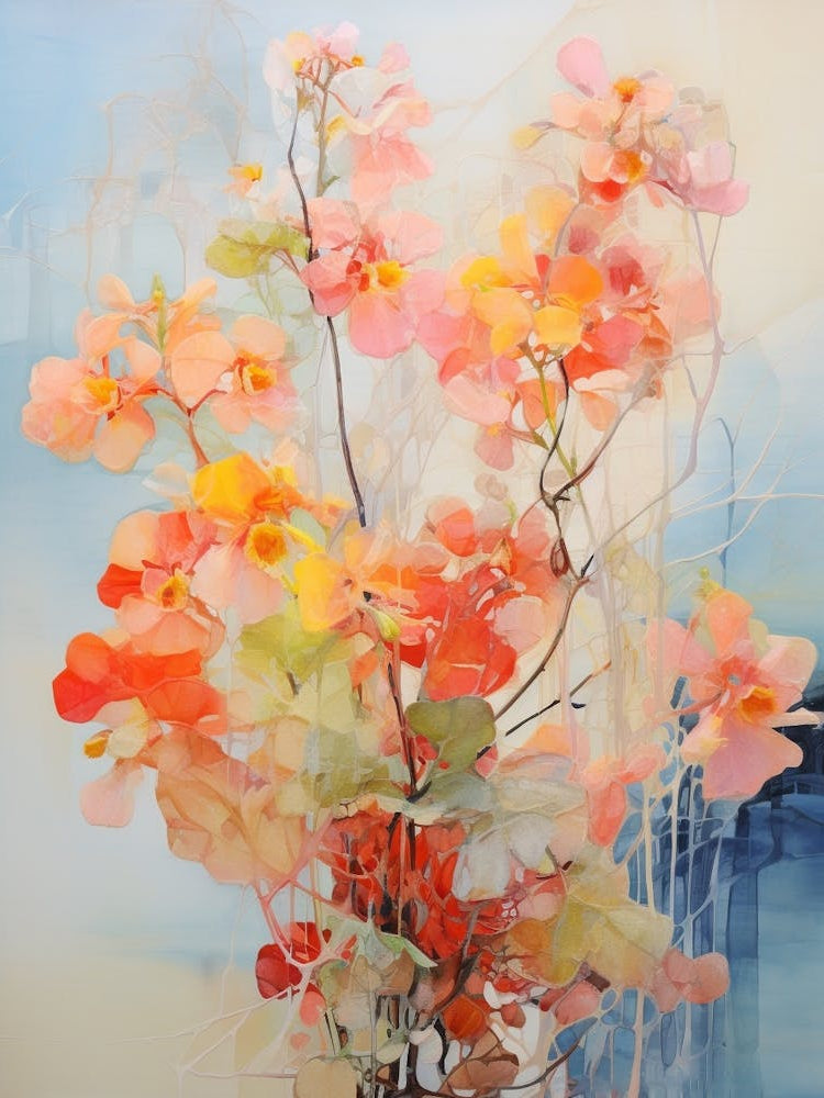 Abstract Flower Painting Coral Bells 2