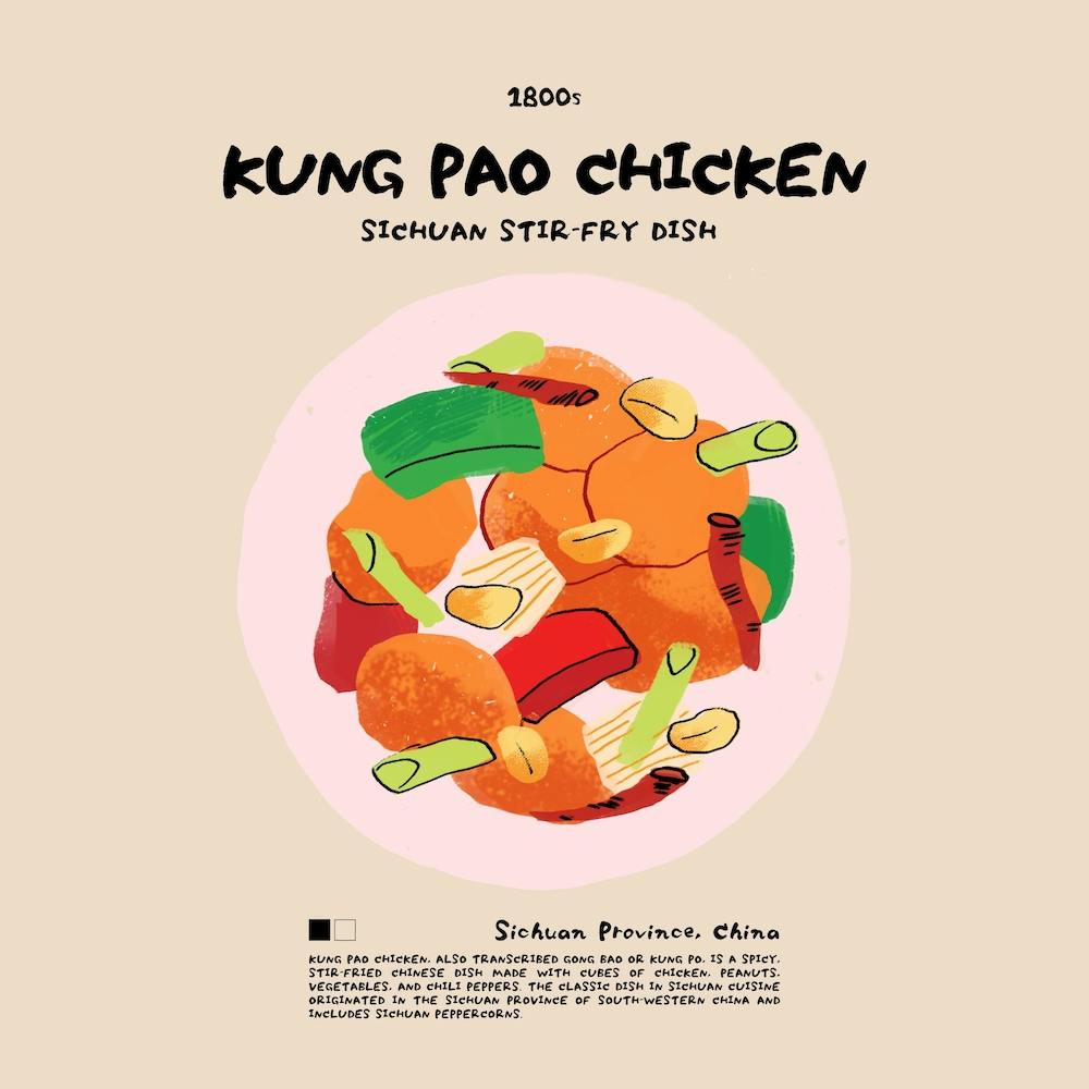 Kung Pao Chicken Square