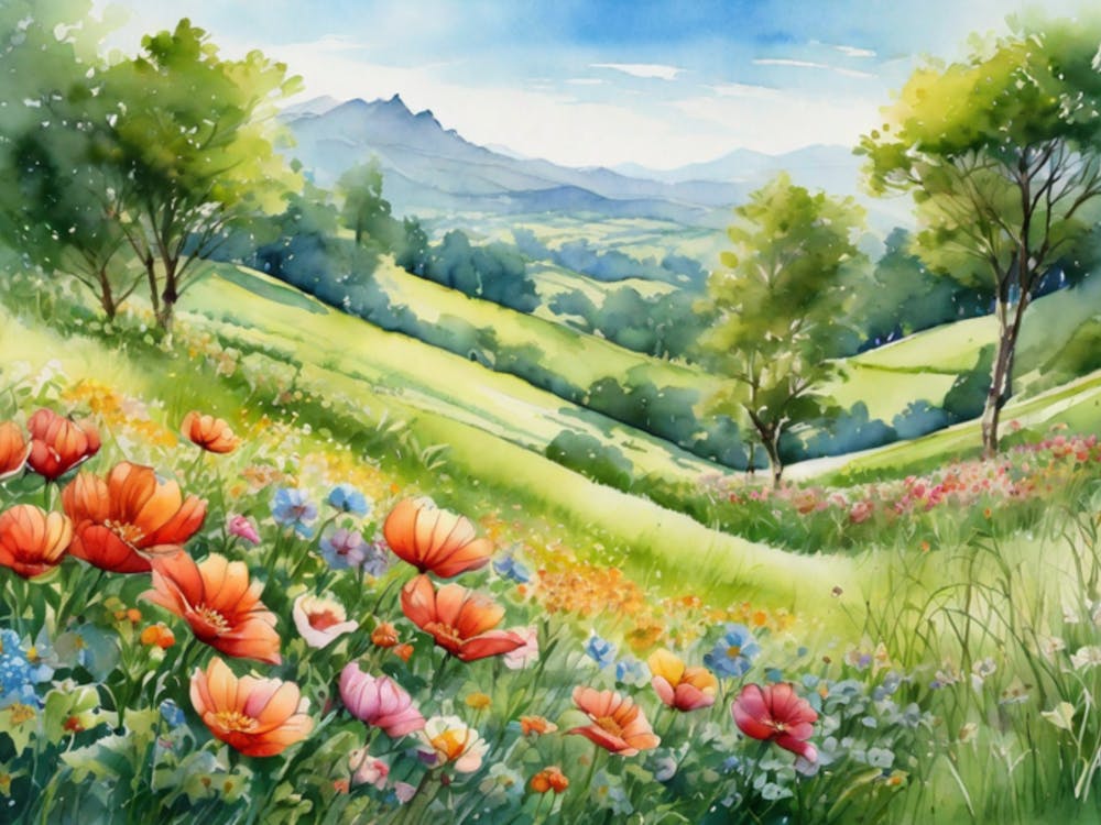Poppies In The Meadow 2