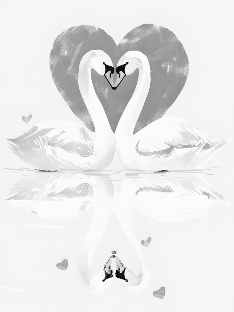 Swans In Love
