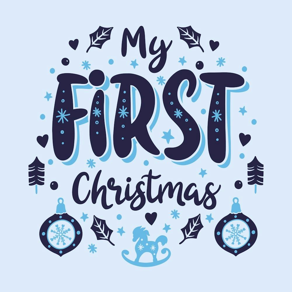 My First Christmas Family Living Room Decor 01