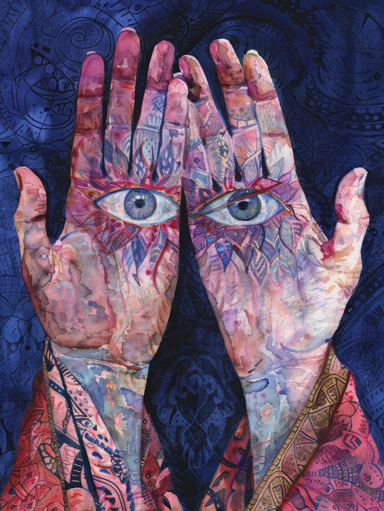 Two Hands With Eyes 1