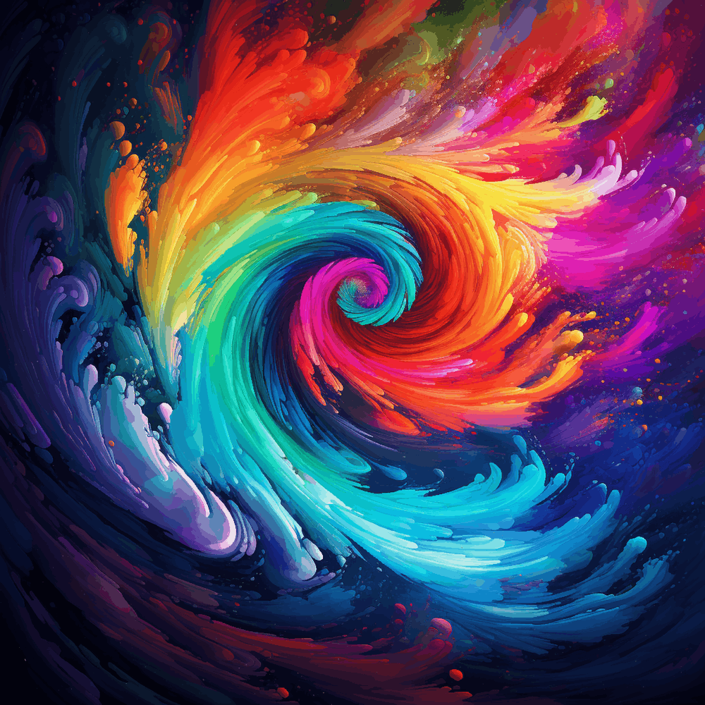 Rainbow Spiral into the Abyss