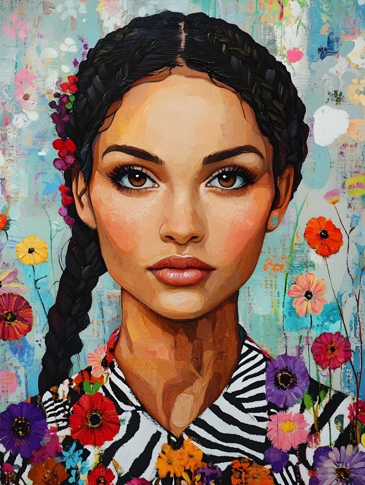 Beautiful Woman With Flowers 5