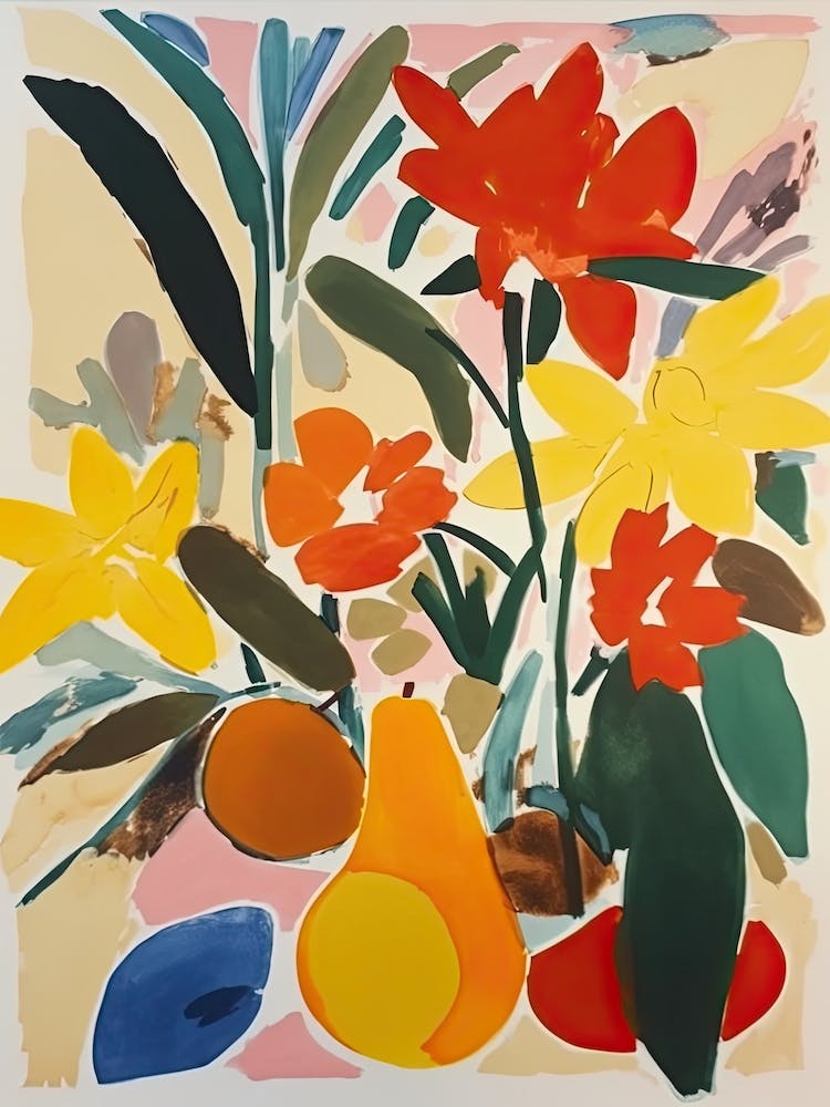 Daffodils Flower Illustration 1