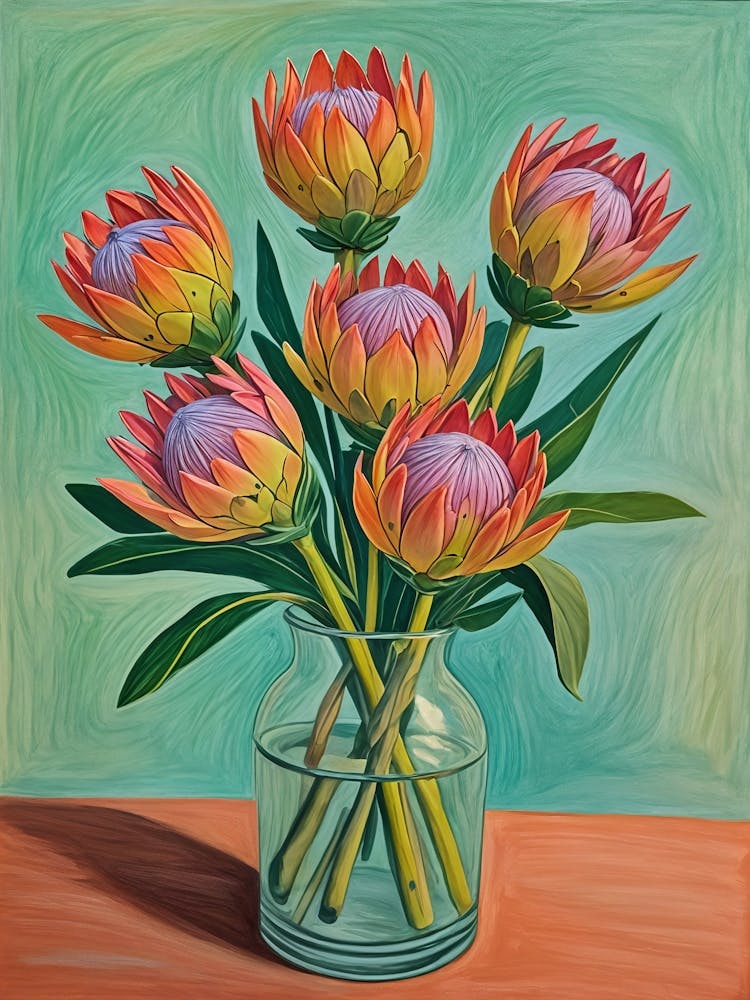 Proteas In A Vase 1
