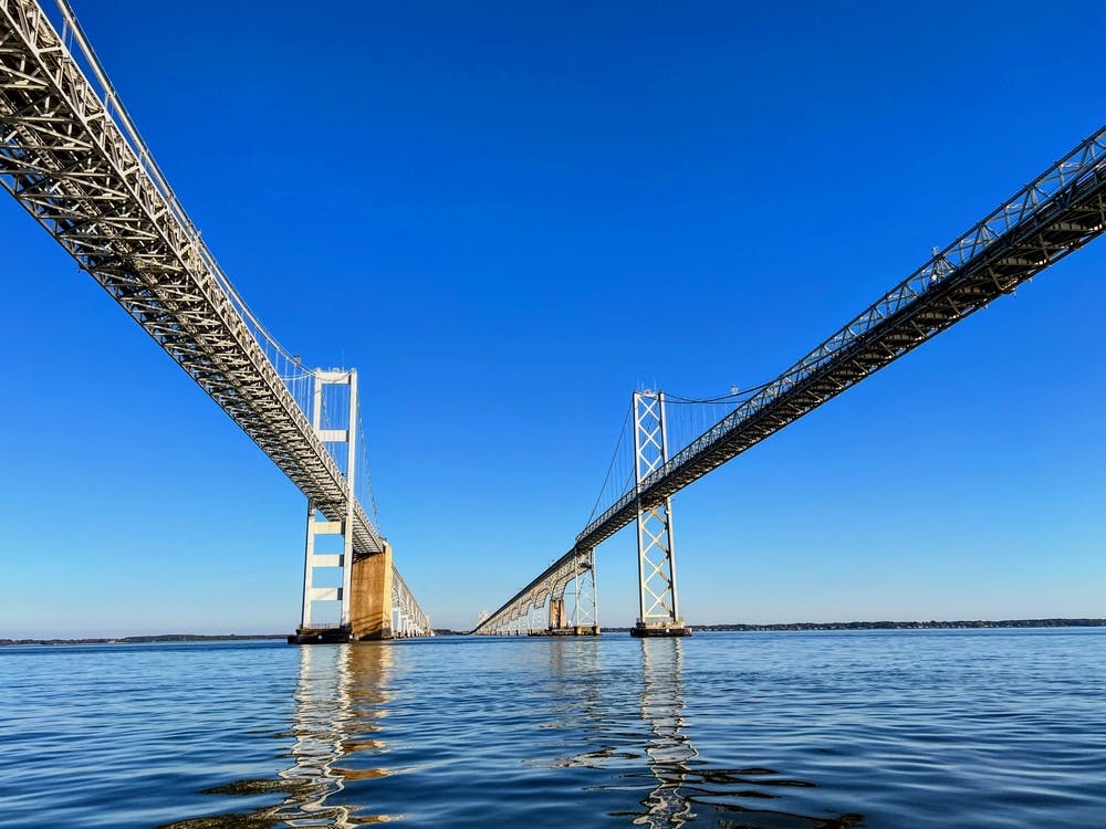 Underneath The Chesapeake Bay Bridge