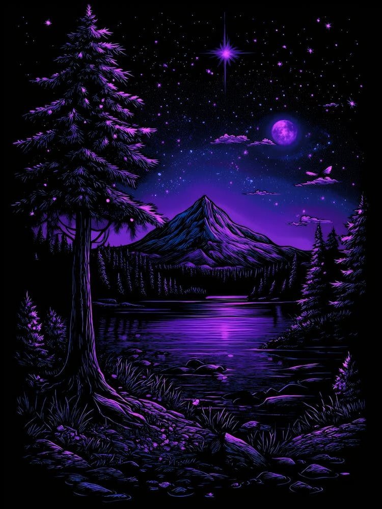 Purple Night Sky 1