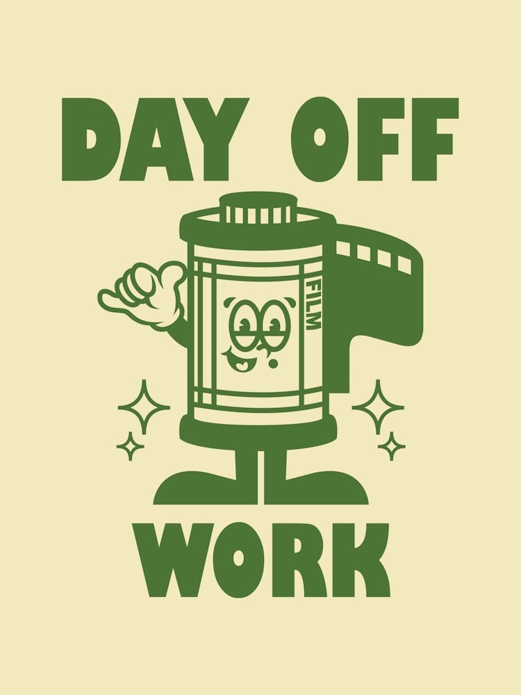 Retro Wall Art Vintage Decor Retro Cartoon Printable Art Retro Vintage Wall Art Day Off Trendy Retro Poster