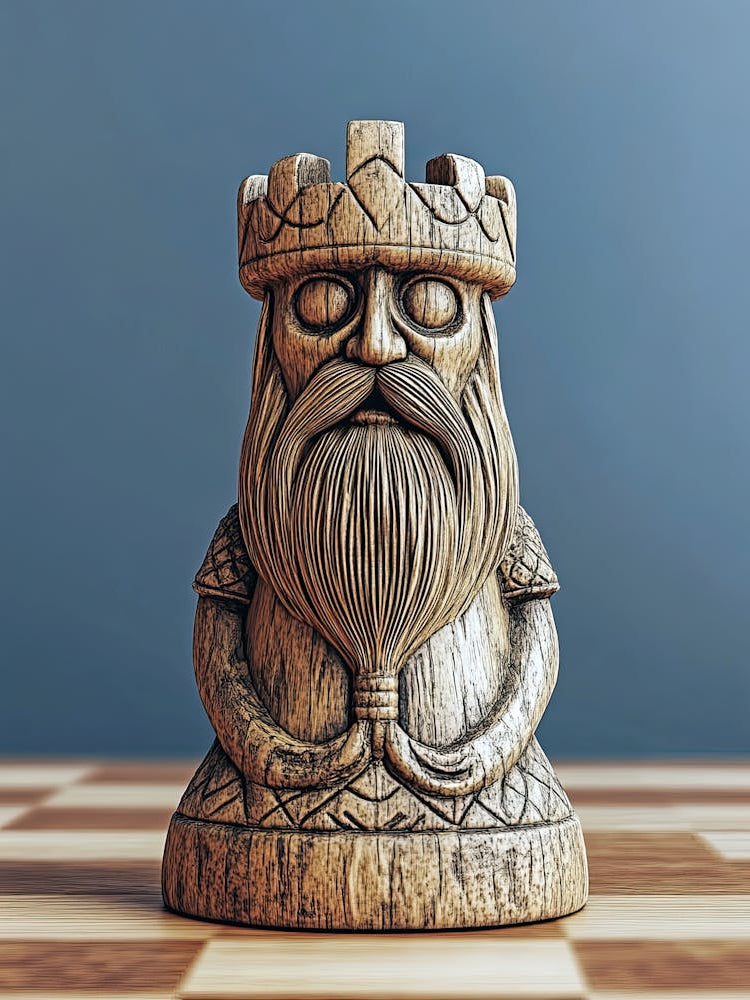 King Of Chess ,Tafl Chess, Viking's Chess Poster
