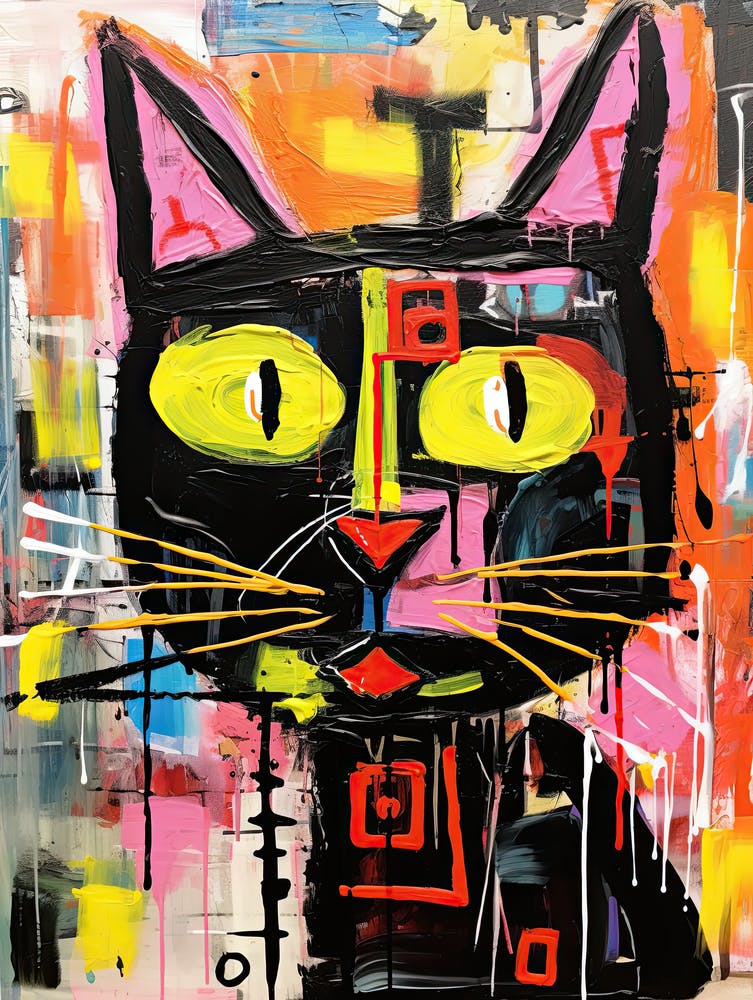 Whisker Wonders: Feline Street Art Delight