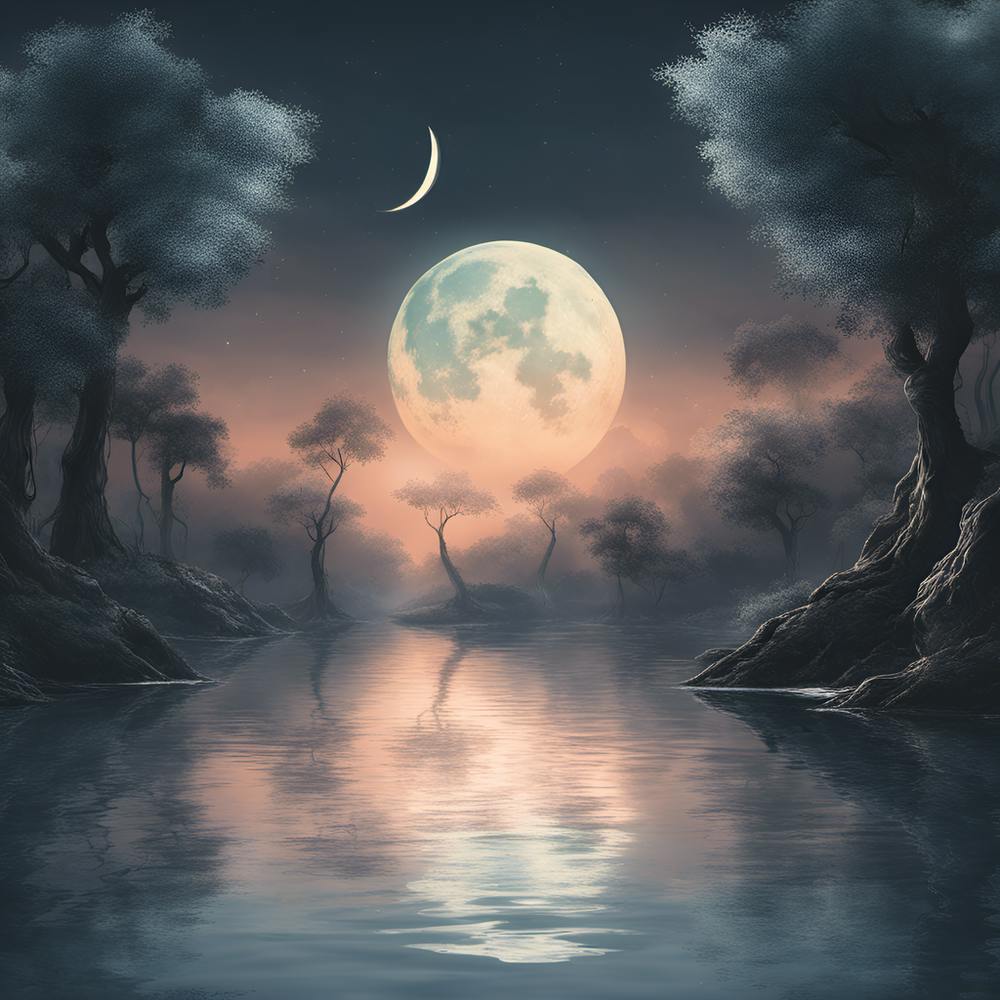 Full Moon Over Water