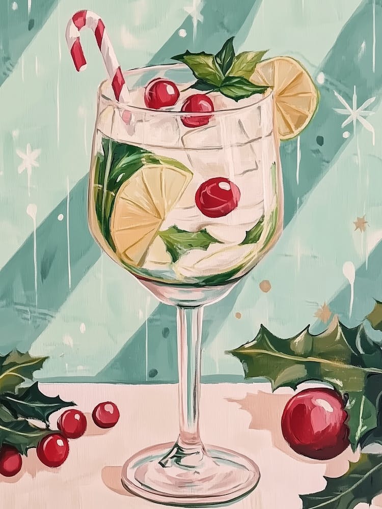 Christmas Mojito Cocktail